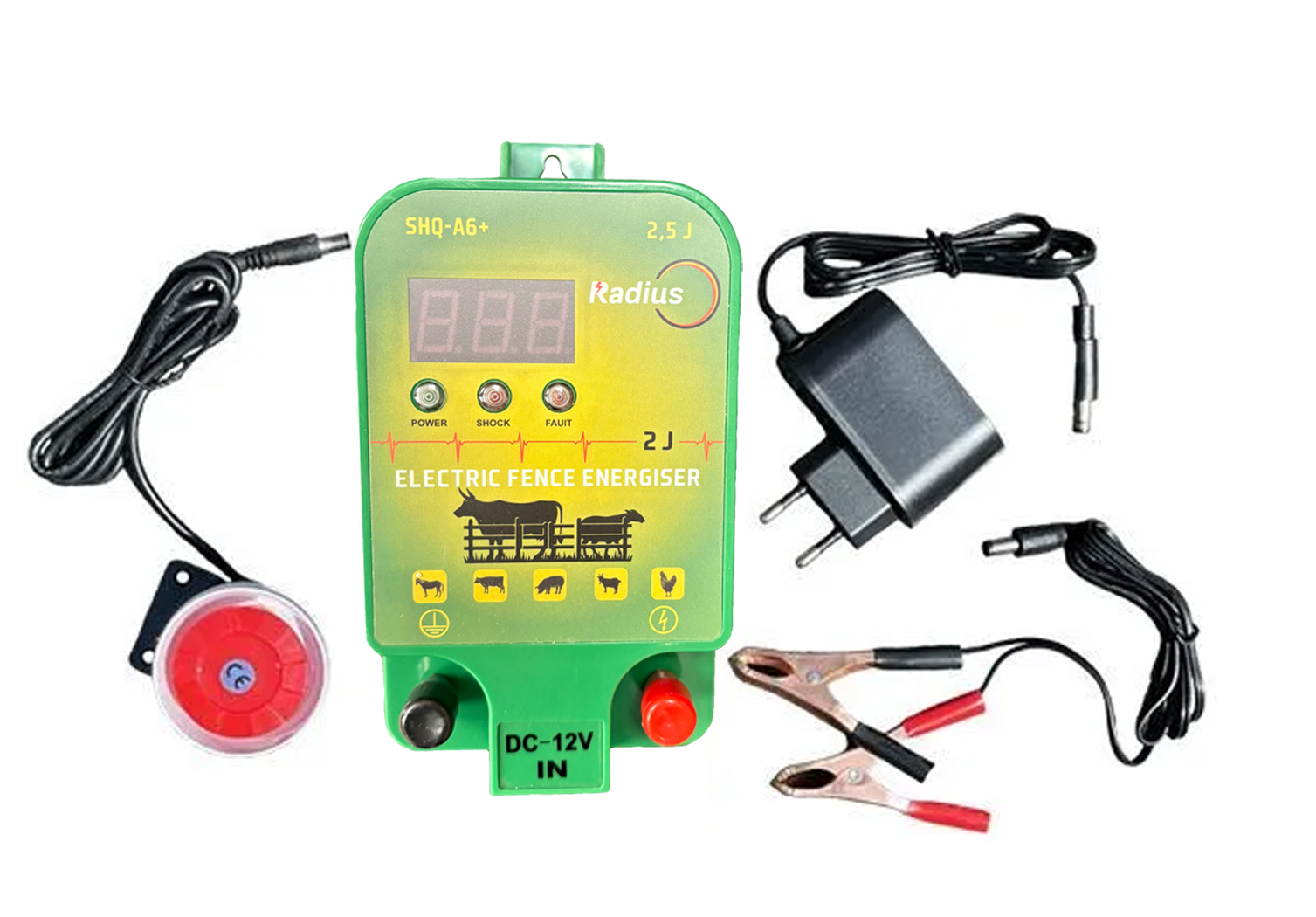 Электропастух RADIUS SHQ-A6+ 2,5Дж 12/220В+сигнал артикул 112025