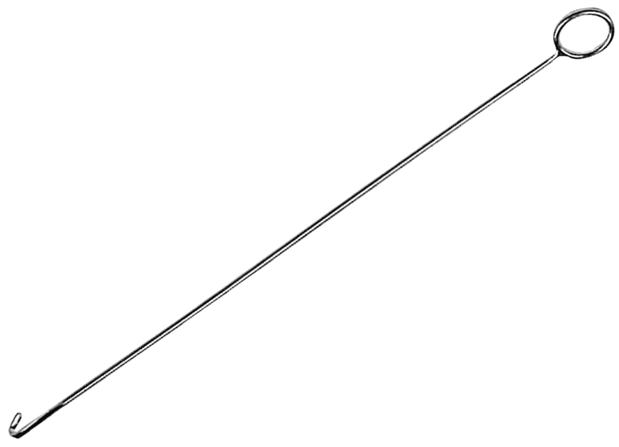Акушерский крюк, нержавеющая сталь, 54 см
